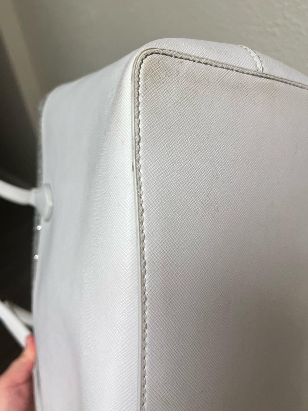 kate spade Light Grey Tote Bag with Silver Glitter Accent - Picture 6 of 9